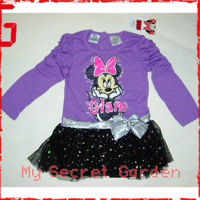 Minnie Mouse - Disney purple Top Tutu One Piece Official LONG SLEEVE Girl Dress ( 2T ) ***READY TO SHIP from Hong Kong*** Minnie Mouse - Disney purple Top Tutu One Piece Official LONG SLEEVE Girl Dress ( 2T ) ***READY TO SHIP from Hong Kong***